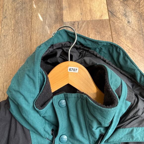 Vintage LL Bean Snow Jacket Men's Medium Tall Green Thinsulate Waterproof 90s - Picture 13 of 13